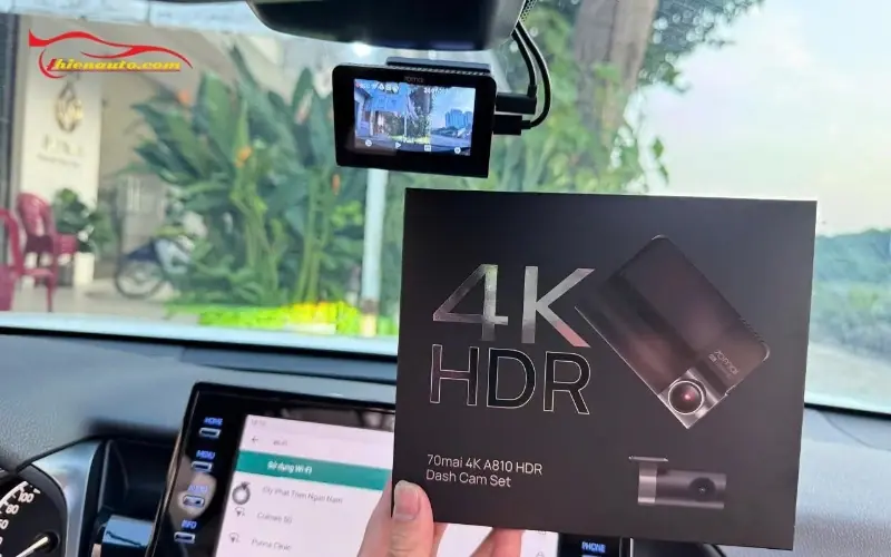 Lắp đặt camera hành trình trước và sau